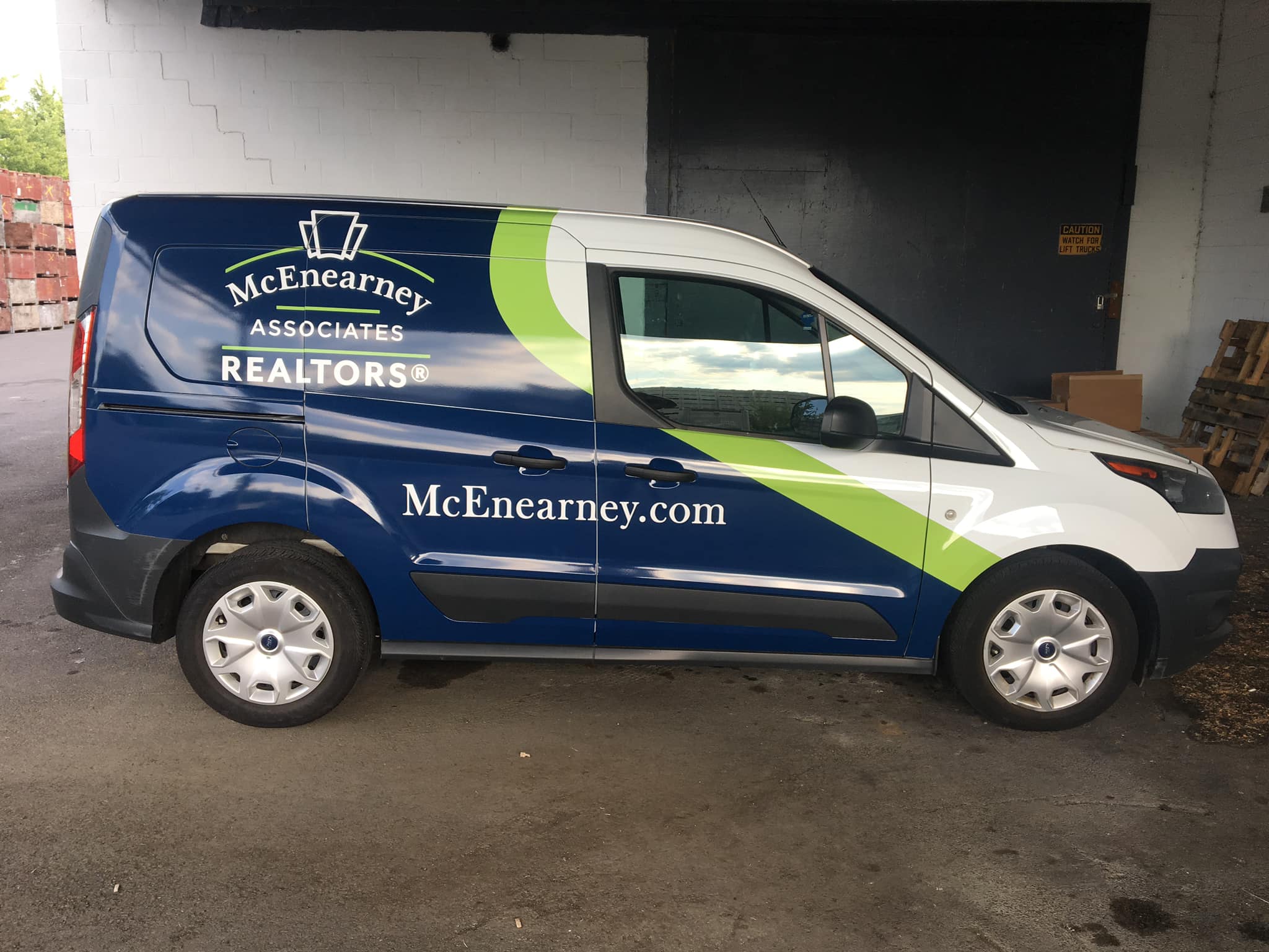 Full van wrap for McEnearney Associates Realtors on Ford Transit Connect